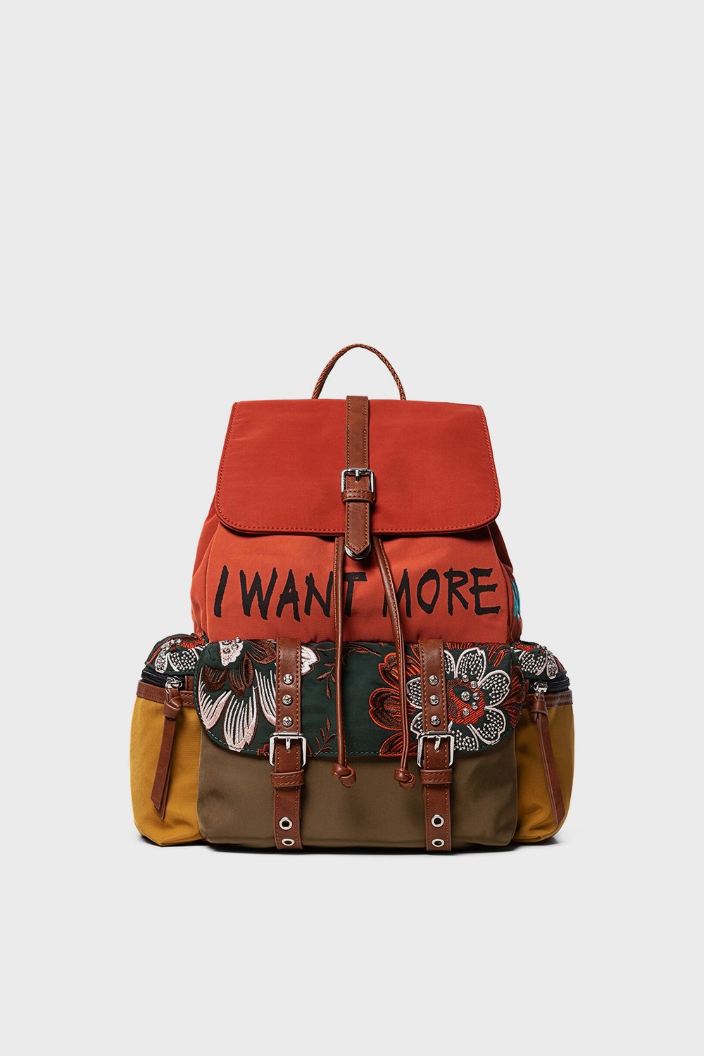 Orange studs backpack